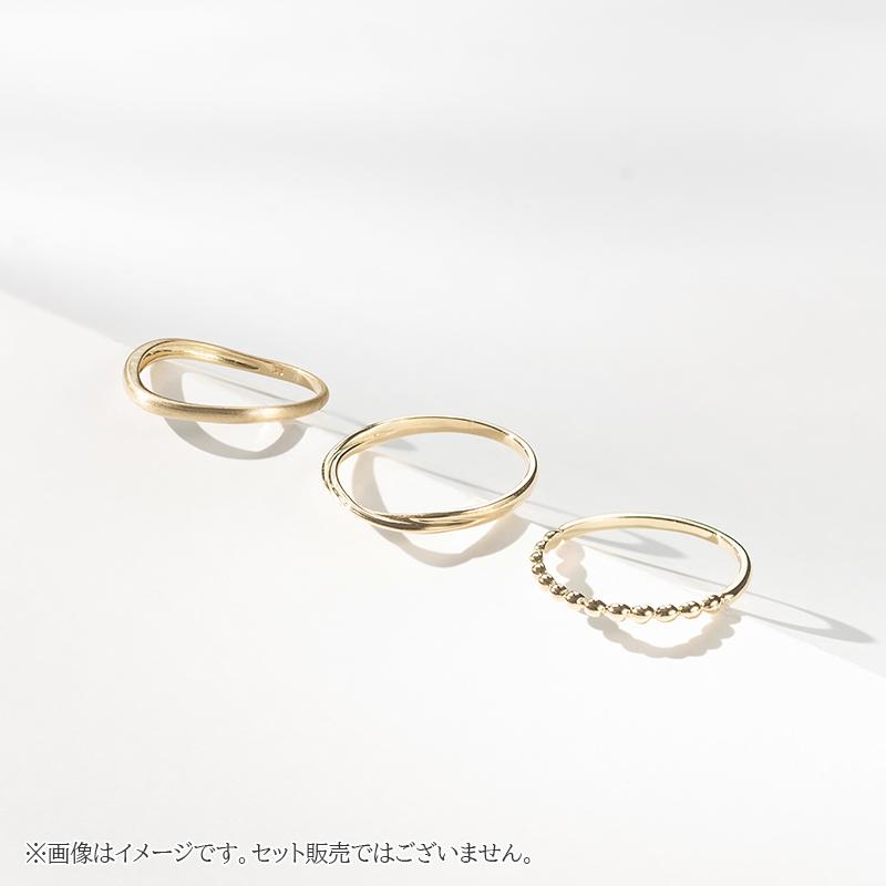 指輪 18金 K18 30代 40代 50代 シンプル リング レディース メンズ ユニセックス 地金 ゴールド ねじり ライン L&Co. エルアンドコーの画像
