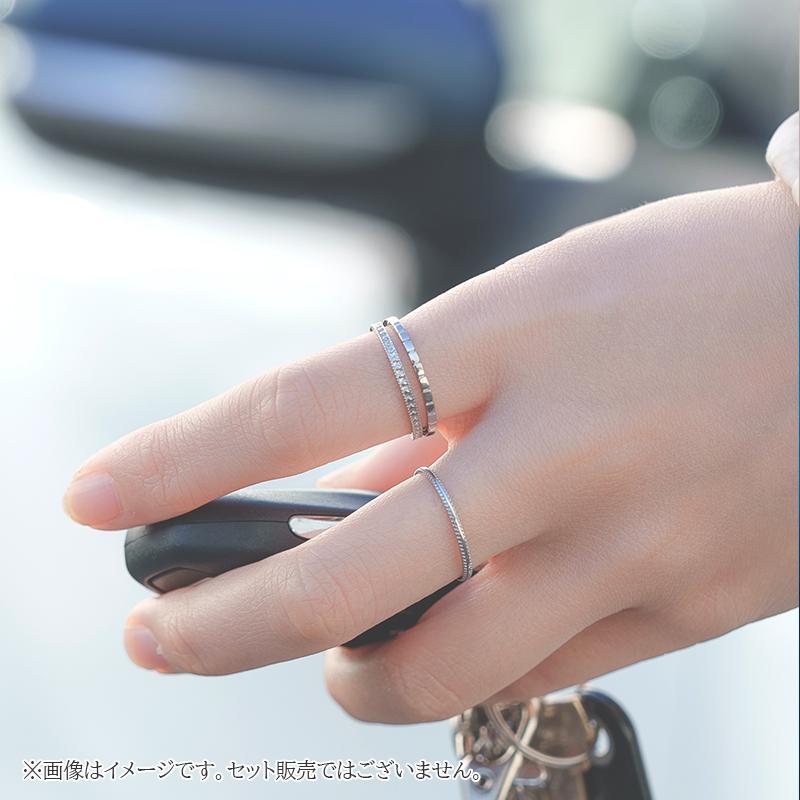 指輪 プラチナ Pt900 30代 40代 50代 シンプル リング レディース メンズ ユニセックス 地金 シルバー ミルグレイン L&Co. エルアンドコーの画像