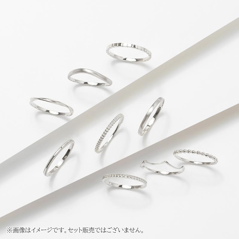 指輪 プラチナ Pt900 30代 40代 50代 シンプル リング レディース メンズ ユニセックス 地金 シルバー ミル L&Co. エルアンドコーの画像