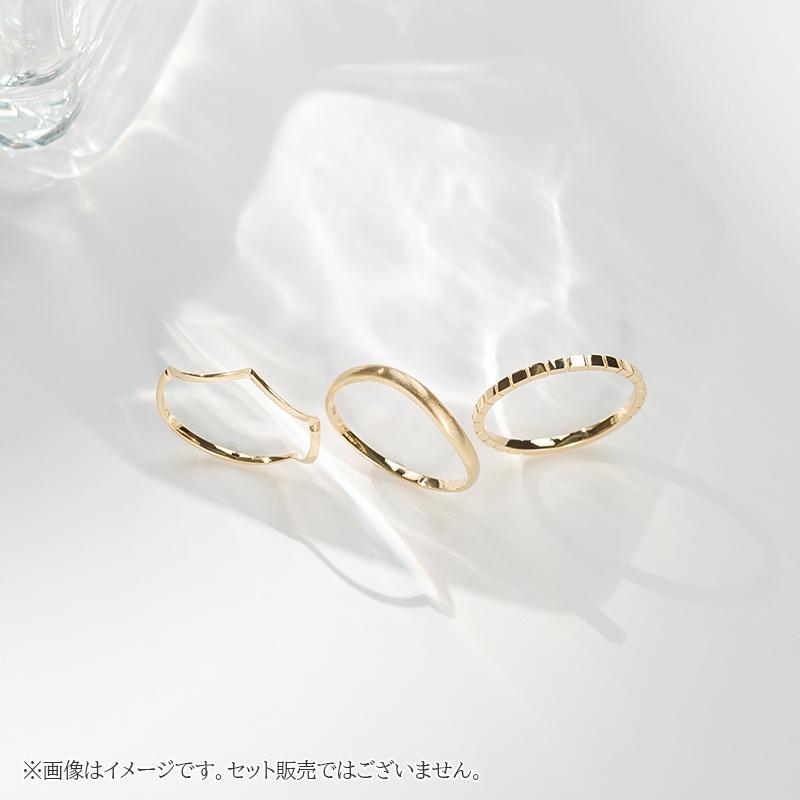 指輪 18金 K18 30代 40代 50代 シンプル リング レディース メンズ ユニセックス 地金 ゴールド L&Co.（エルアンドコー）の画像