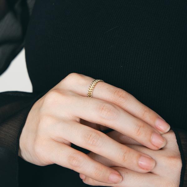 Jewel closet by L&Co. K18 18金 リング ビスマルク チェーンリング
