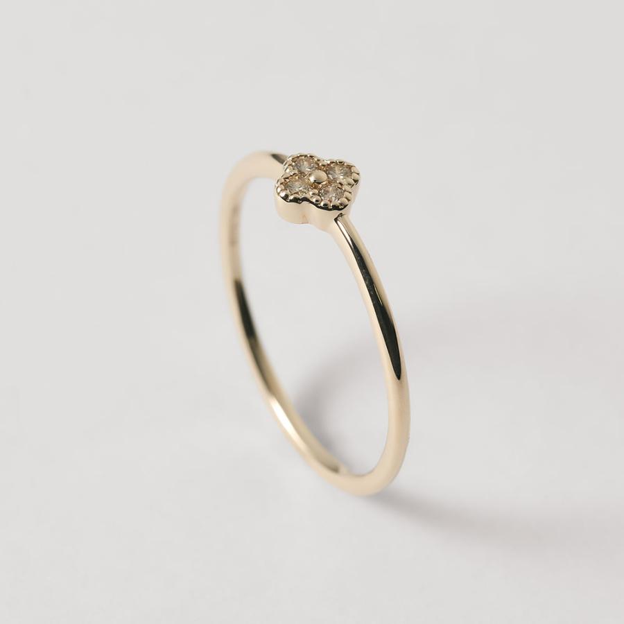 L&Co K10 ダイヤモンド フラワーモチーフリング 13号 L&Co K10 ダイヤモンド フラワーモチーフリング 13号