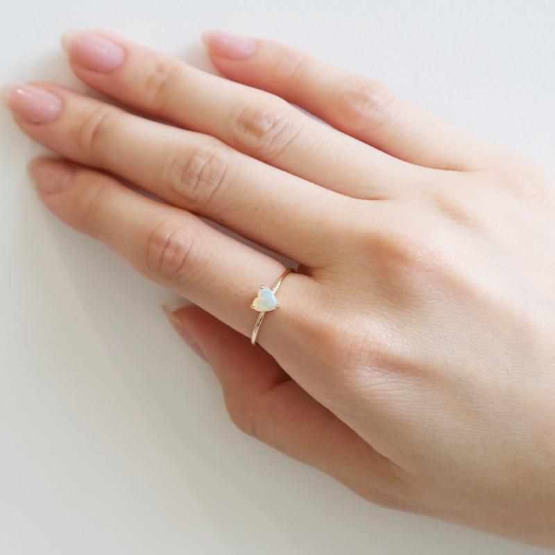 Jewel closet by L&Co. リング レディース オパール ハート K10 10金
