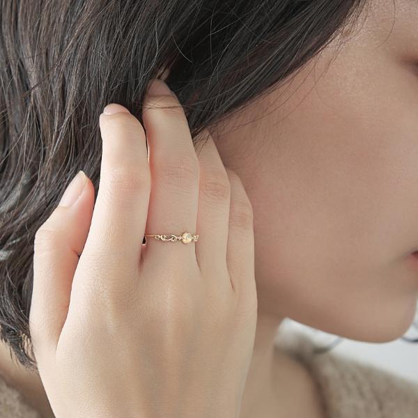 リング レディース オパール K10 10金 10Ｋ 指輪 L&Co.（エルアンドコー）の画像