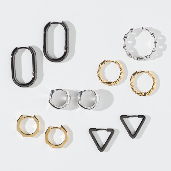 Jewel closet by L&Co. ピアス メンズ レディース フープ つけっぱなし