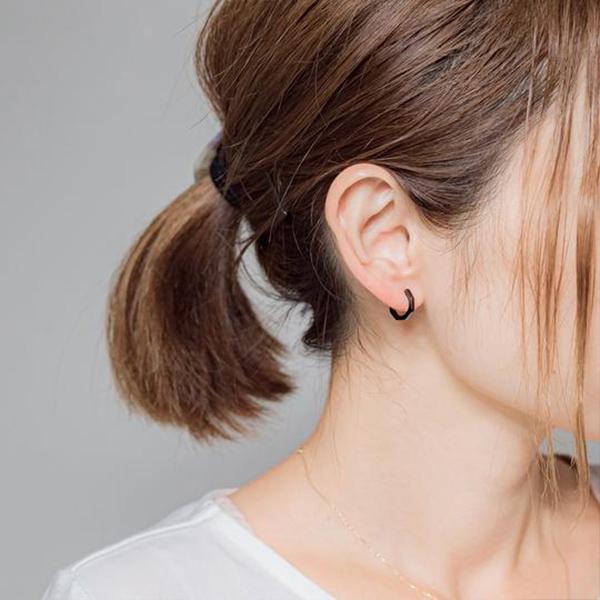 Jewel closet by L&Co. ピアス メンズ レディース フープ 角 Jewel closet by L&Co. ピアス メンズ レディース フープ 角