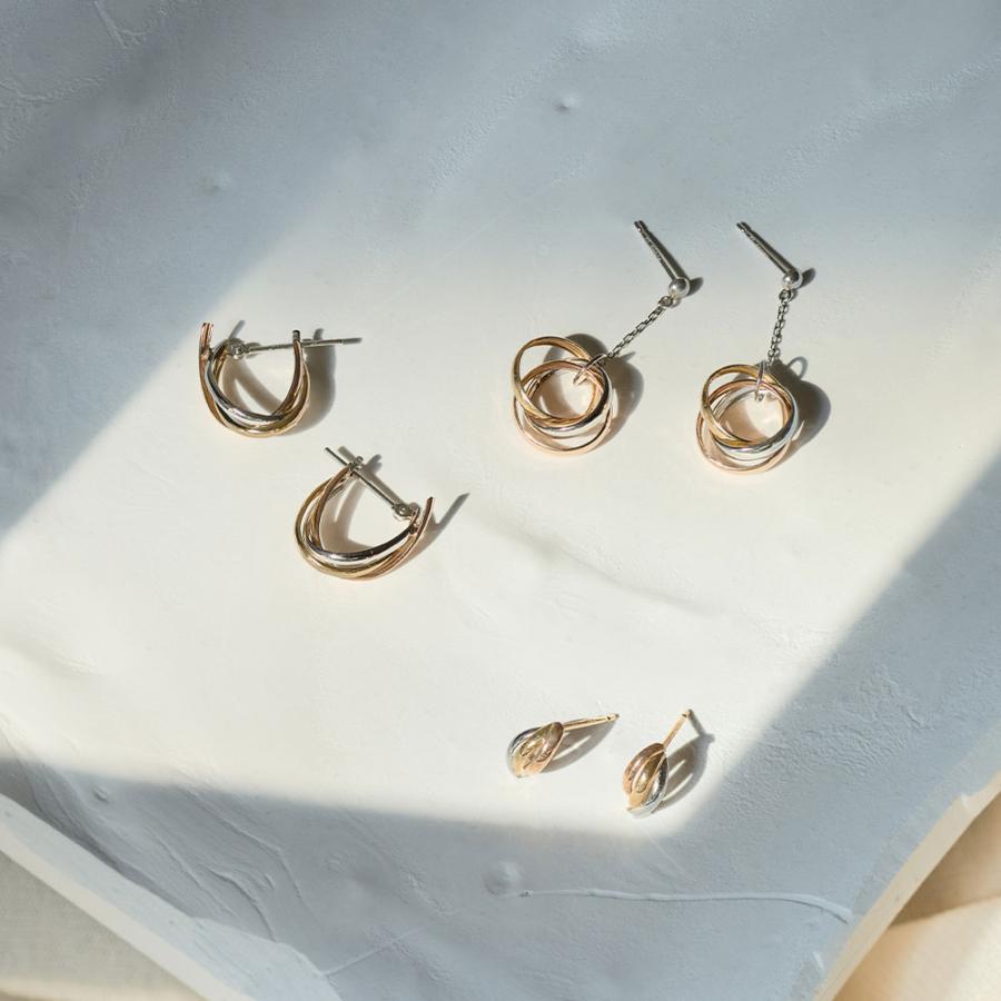 Jewel closet by L&Co. ピアス フープピアス レディース K18 18金