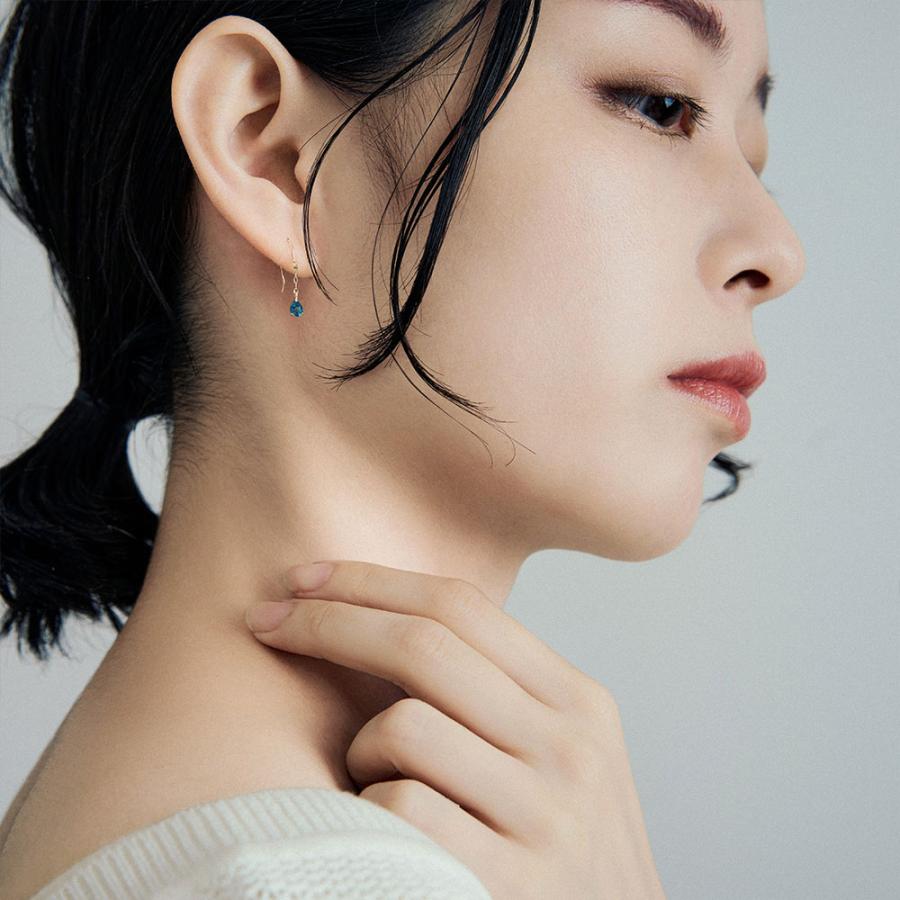 Jewel closet by L&Co. ピアス レディース カラーストーン K10 10金