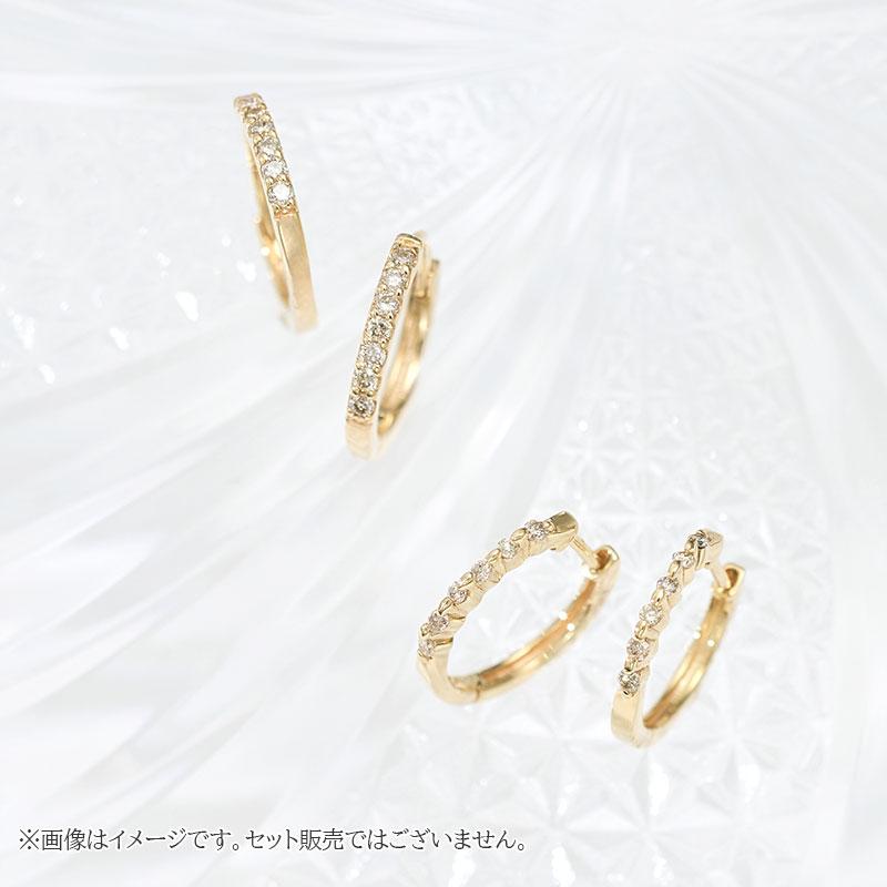 Jewel closet by L&Co. ピアス レディース メンズ フープピアス K10 10