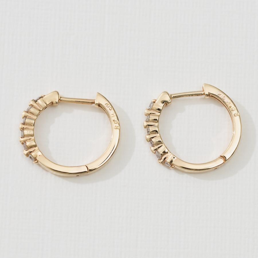 Jewel closet by L&Co. ピアス レディース メンズ フープピアス K10 10