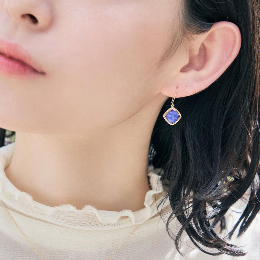 Jewel closet by L&Co. ピアス レディース カラーストーン K10 10金