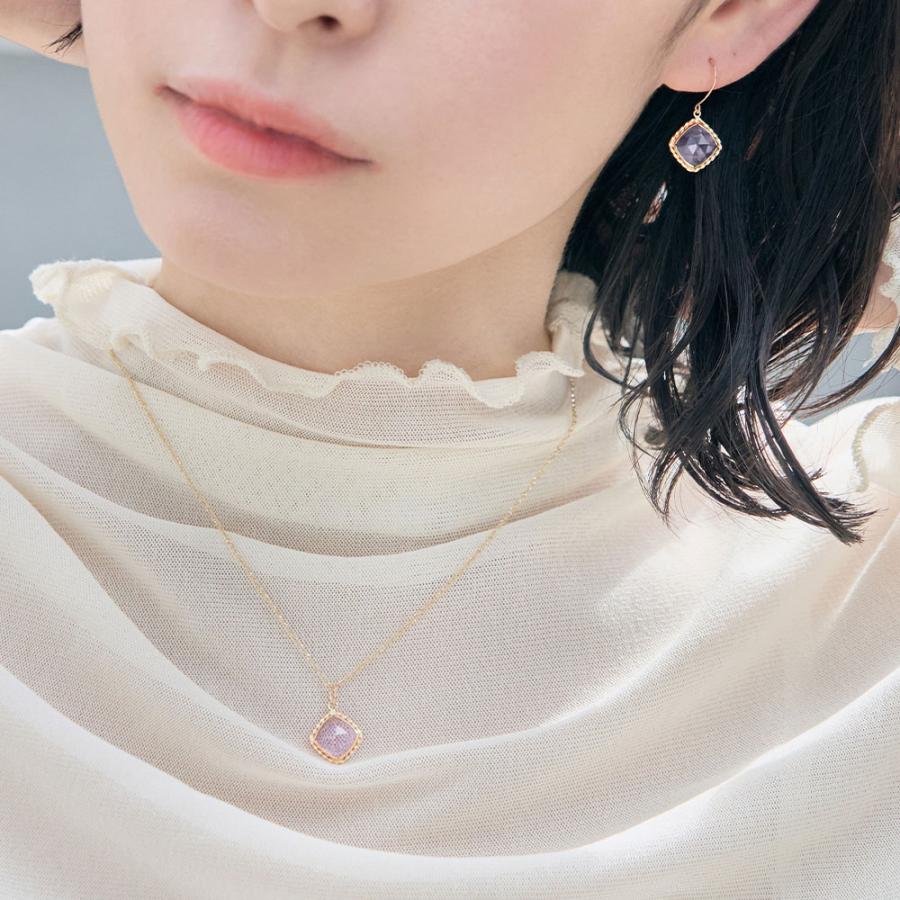 Jewel closet by L&Co. ピアス レディース カラーストーン K10 10金