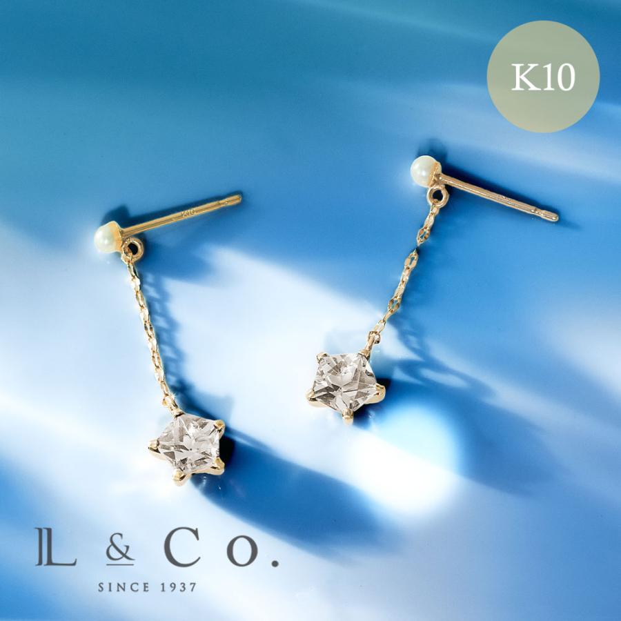 Jewel closet by L&Co. ピアス レディース 10金 K10 イエローゴールド 