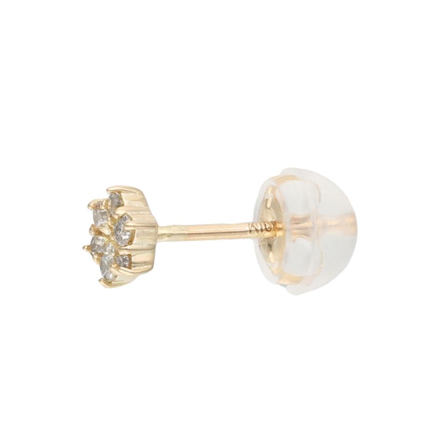 レディース ネックレス ピアス K10 10金 イエローゴールド ダイヤモンド 0.04ct 合計0.08ct プレゼント L&Co. エルアンドコーの画像