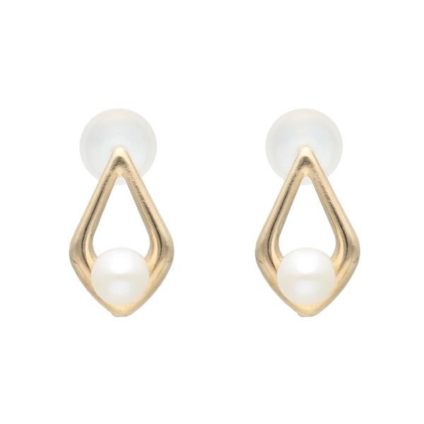 Jewel closet by L&Co. ピアス レディース 真珠 淡水パール ひし形 