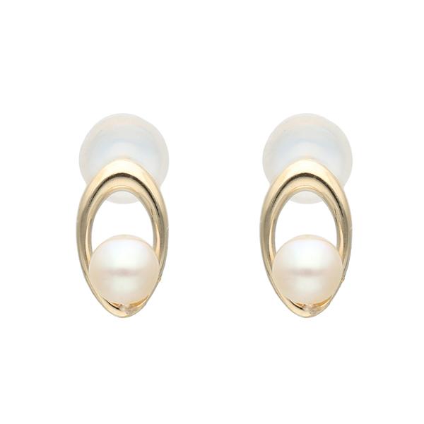 Jewel closet by L&Co. ピアス レディース 真珠 淡水パール 楕円形