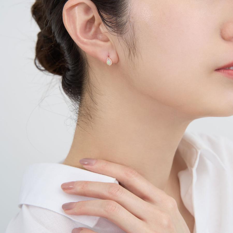 Jewel closet by L&Co. ピアス レディース オパール K10 10金 ドロップ