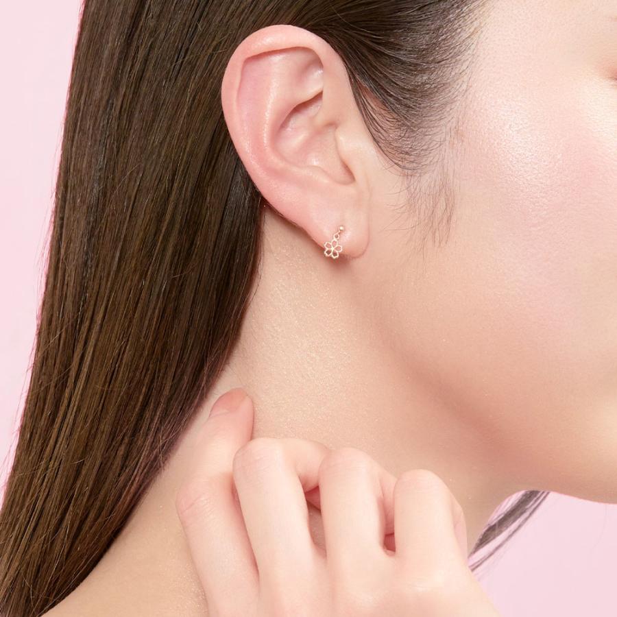 Jewel closet by L&Co. ピアス レディース 10金 K10 地金 ピンク Jewel closet by L&Co. ピアス レディース 10金 K10 地金 ピンク