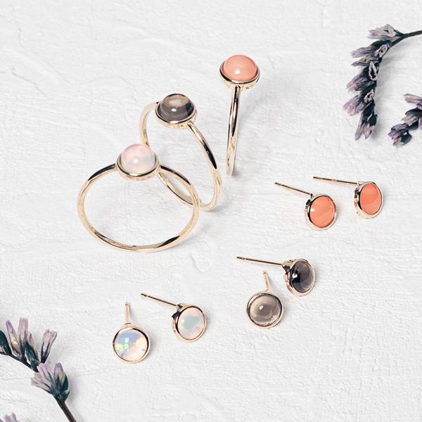 Jewel closet by L&Co. ピアス レディース オパール サンゴ Jewel closet by L&Co. ピアス レディース オパール サンゴ