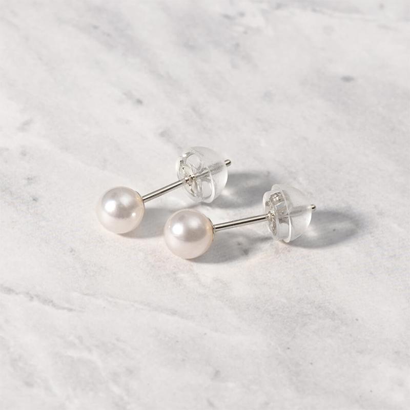 Jewel closet by L&Co. パール ピアス レディース アコヤ真珠 一粒 4mm 