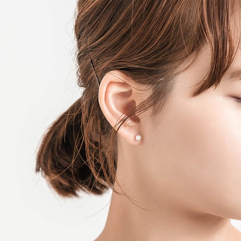 Jewel closet by L&Co. パール ピアス レディース アコヤ真珠 一粒 4mm 