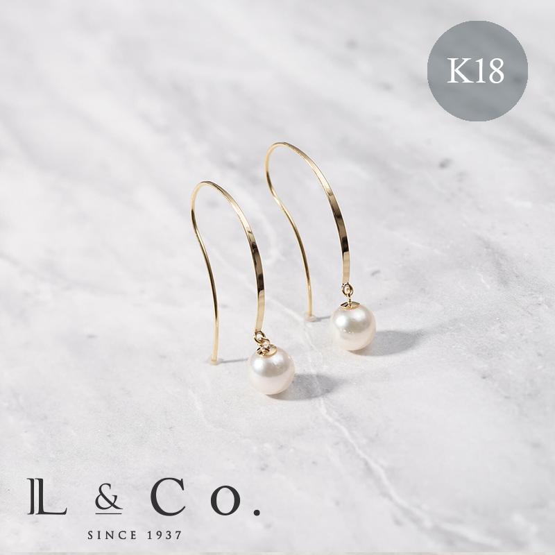 Jewel closet by L&Co. ピアス レディース パール アコヤ真珠 一粒 6mm  