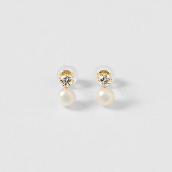 STAR JEWELRY GIRL K10 ピアス 淡水パール Jewel closet by L&Co. K10 ピアス 淡水パール パール 真珠 大人