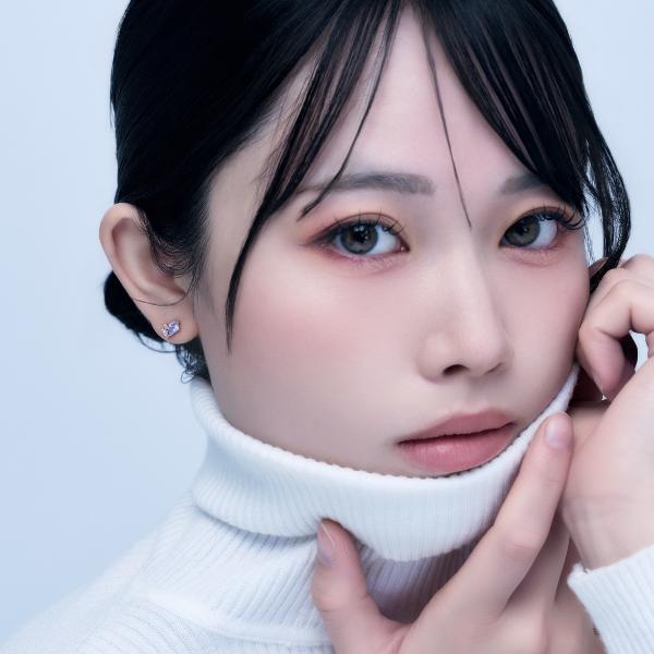 ピアス K10　10金 イエローゴールド カラーストーンスタッドピアス  L&Co.　エルアンドコー　Glow Pierce Collectionの画像