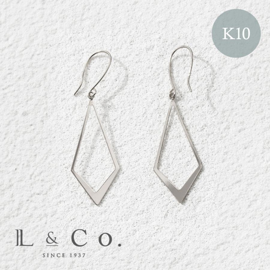 Jewel closet by L&Co. ピアス レディース メンズ フック ひし形 