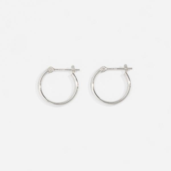 ピアス レディース メンズ　ユニセックス PT900　プラチナ フープ イエローゴールド シンプル ボリューム  プレゼント ギフト  L&Co. エルアンドコーの画像