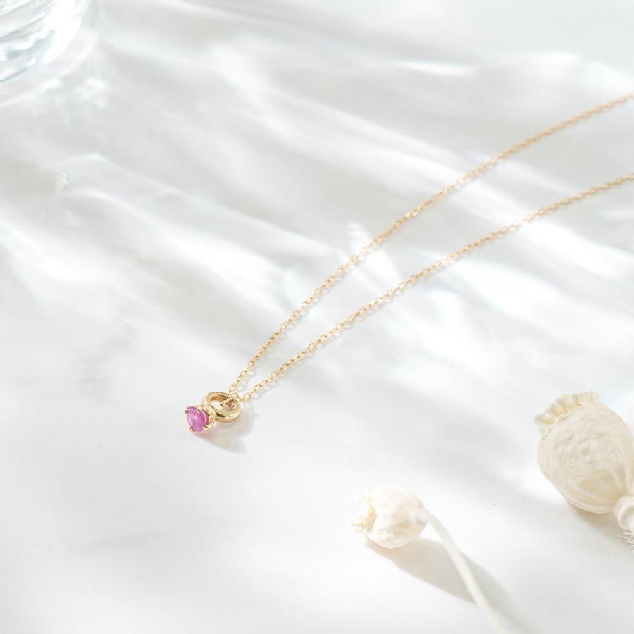 Jewel closet by L&Co. ベビーリング 誕生石 ルビー 7月 ペンダント