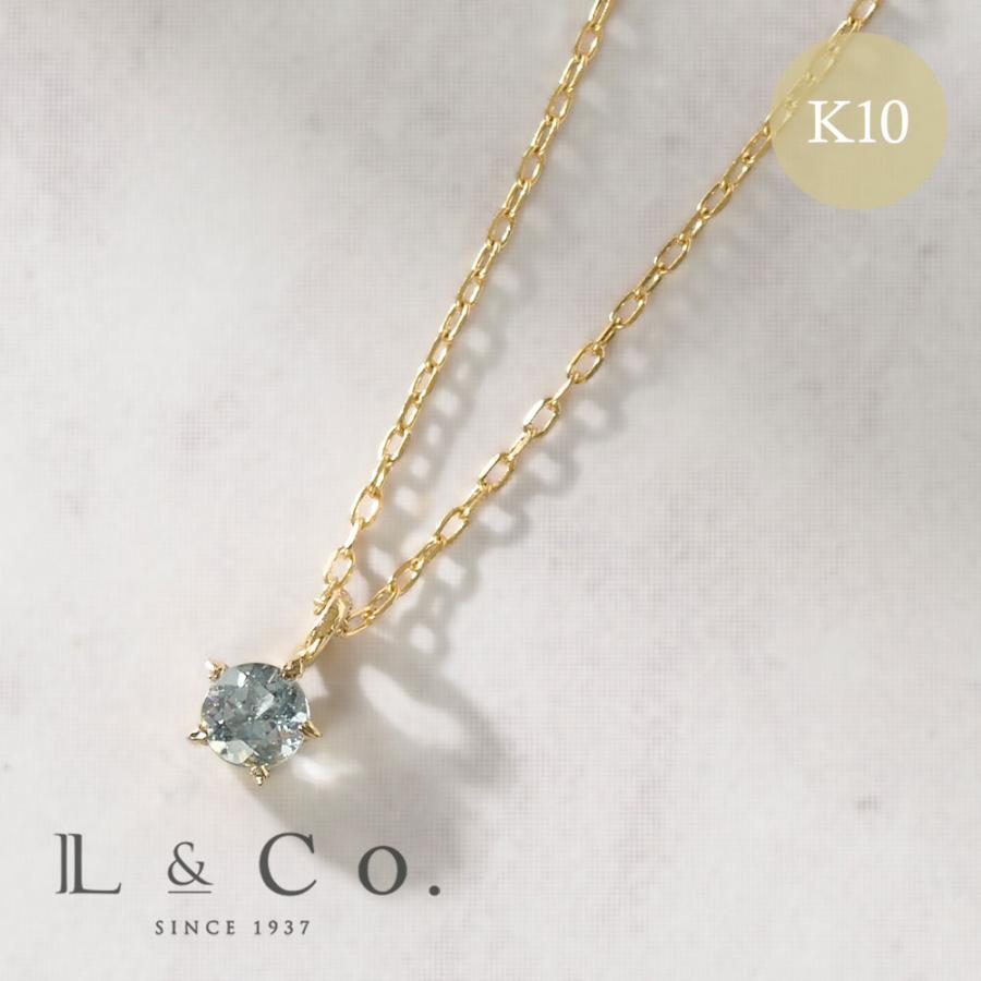 Jewel closet by L&Co. 誕生石 3月 バースデー アクアマリン K10
