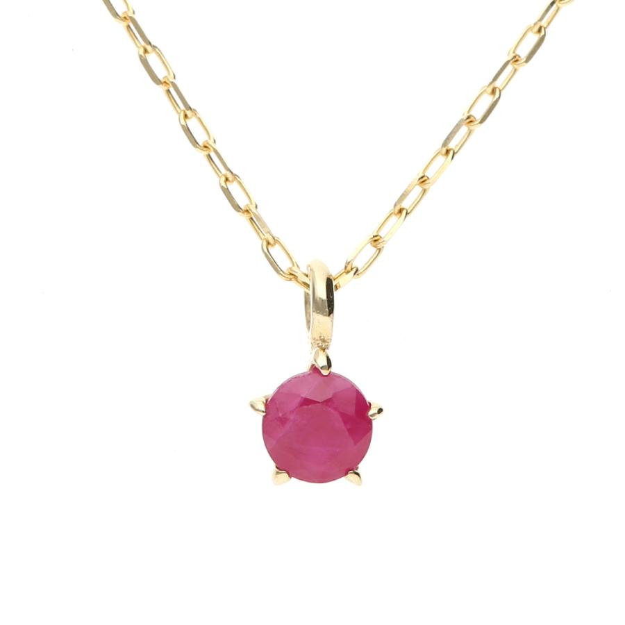 ルビー　k10 ペンダントトップ Jewel closet by L&Co. 誕生石 7月 バースデー ルビー K10 スター