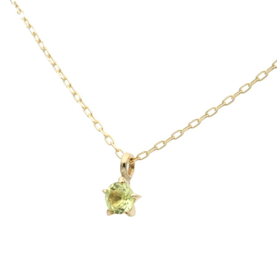 Jewel closet by L&Co. 誕生石 8月 バースデー ペリドット K10 スター 