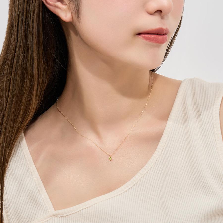 Jewel closet by L&Co. 誕生石 8月 バースデー ペリドット K10 スター 