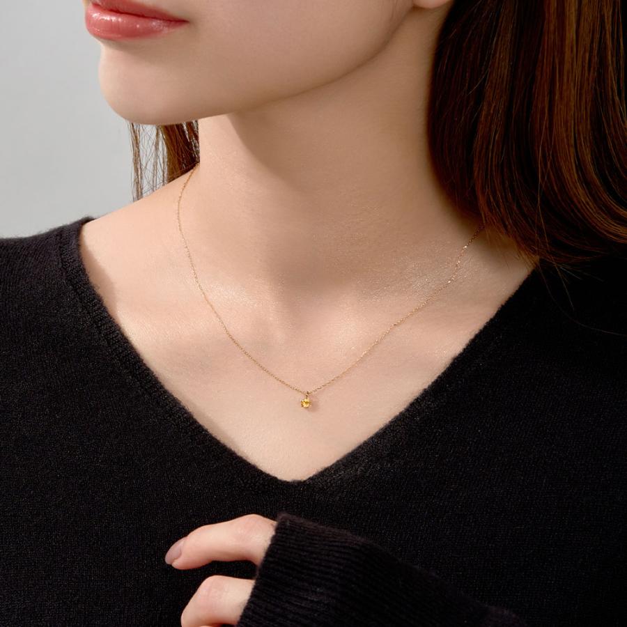 Jewel closet by L&Co. 誕生石 11月 バースデー シトリン K10 スター