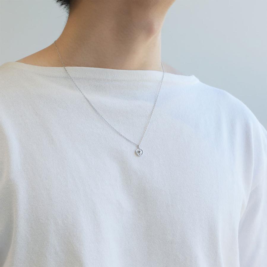 ペアネックレス カップル プレゼント 20代 30代 40代 ペンダント ダイヤモンド 星 スター コンパス K10 10金 シルバー SV925 セットの画像