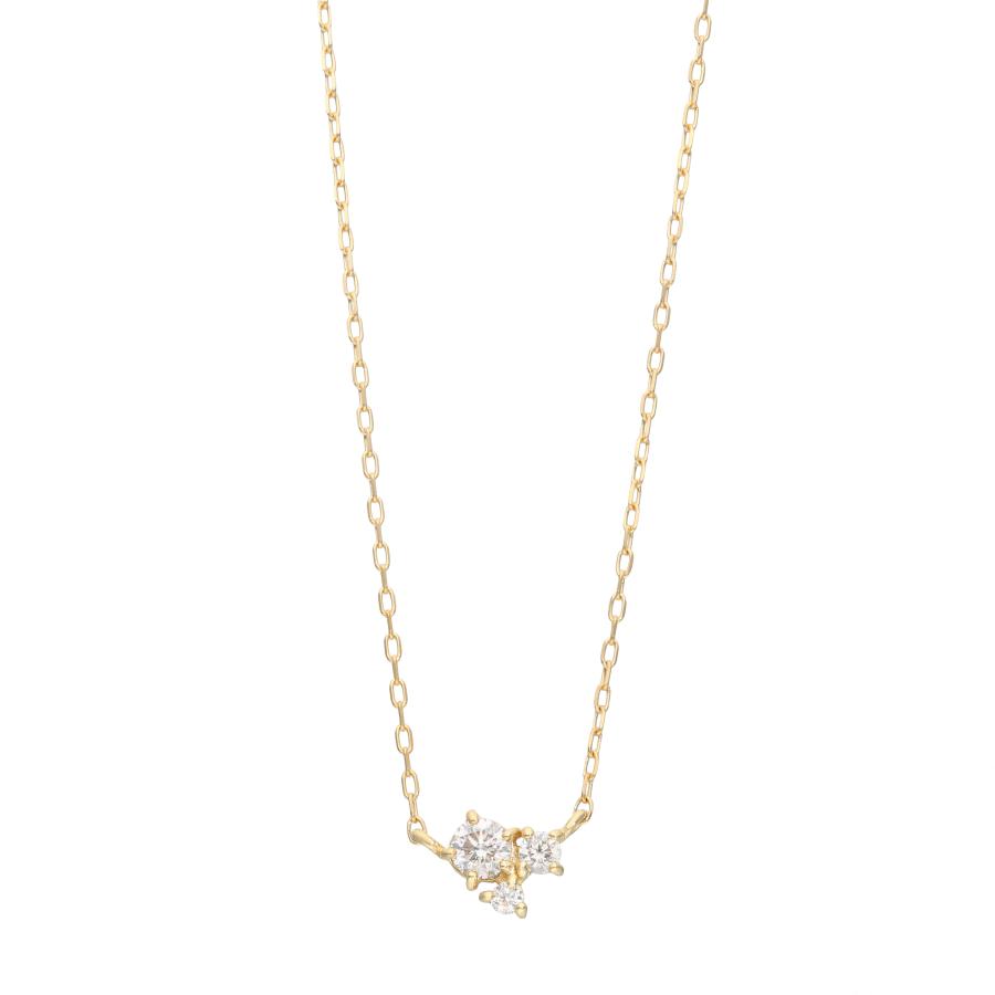 ネックレス 彼女 妻 プレゼント ダイヤモンド0.09ct 10金 K10 天然石 シンプル きれい かわいい 王道 ちょうどいい レディース L＆Co. エルアンドコーの画像