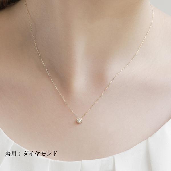 ネックレス レディース 誕生石 9月 サファイア バースデー 一粒 1石 10金 10K ペンダント プレゼント ギフト 青 L&Co. エルアンドコーの画像