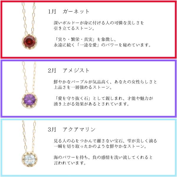 ネックレス レディース 誕生石 9月 サファイア バースデー 一粒 1石 10金 10K ペンダント プレゼント ギフト 青 L&Co. エルアンドコーの画像