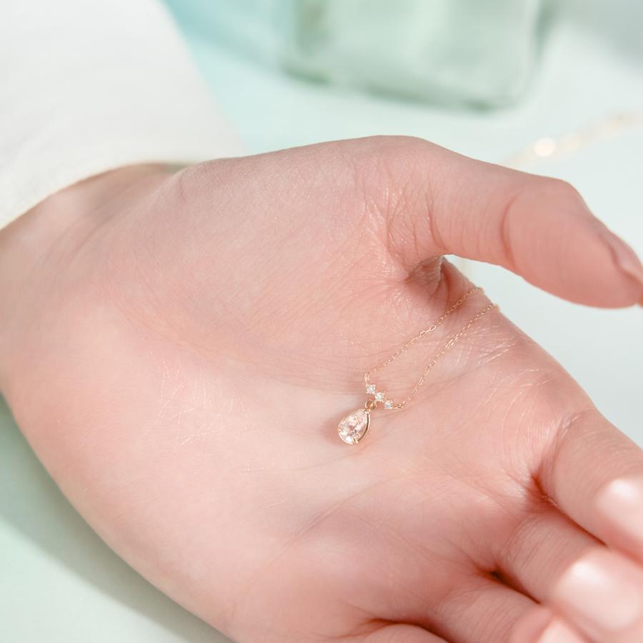 Jewel closet by L&Co. ネックレス レディース 10金 K10 モルガナイト