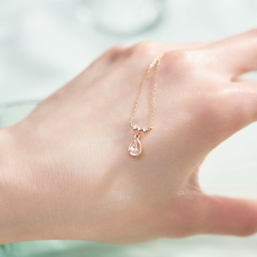 Jewel closet by L&Co. ネックレス レディース 10金 K10 モルガナイト