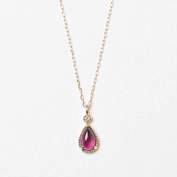 【現行品】新品 エルアンドコー アイオライト ネックレス K10 箱 保証書付 L&Co.(エルアンドコー)】ネックレス｜K10 アイオライト ネックレス（63