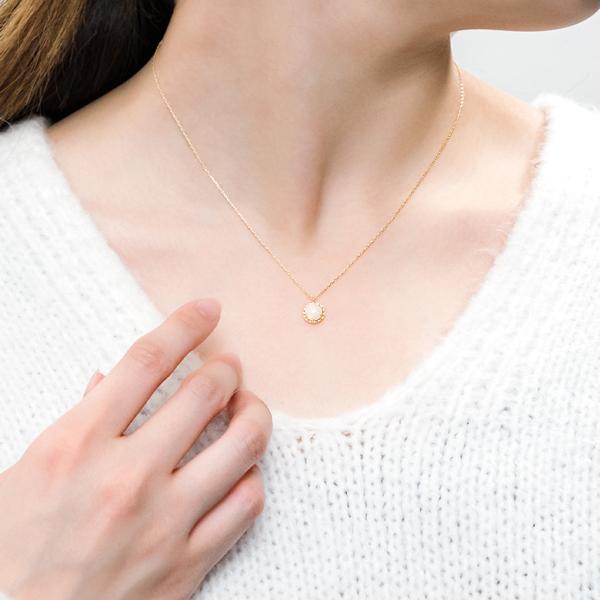 Jewel closet by L&Co. ネックレス レディース 18金 K18 オパール