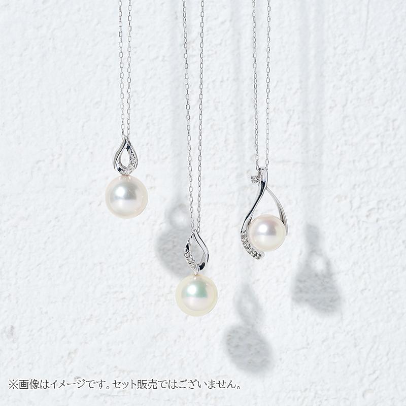 Jewel closet by L&Co. K10 パールネックレス ダイヤ 0.04 アコヤ