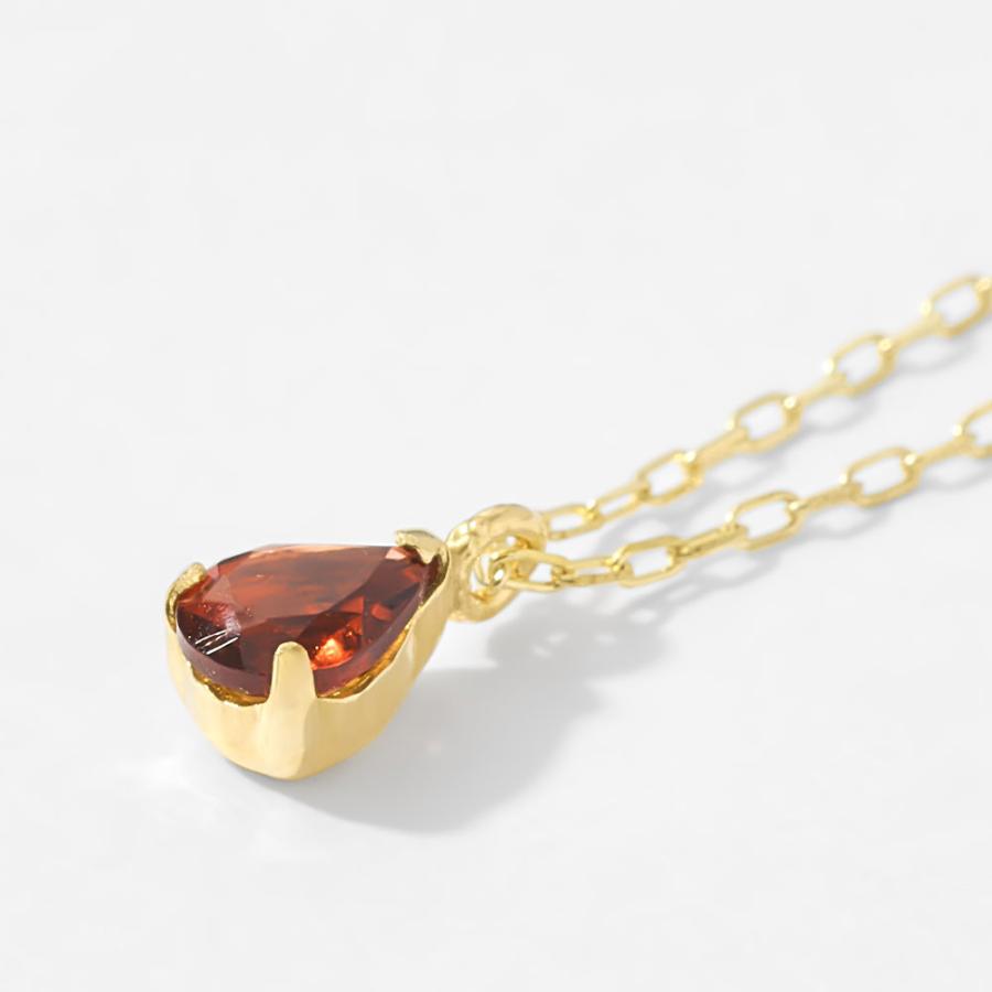 Jewel closet by L&Co. 誕生石 ネックレス 1月 ガーネット 10金 K10