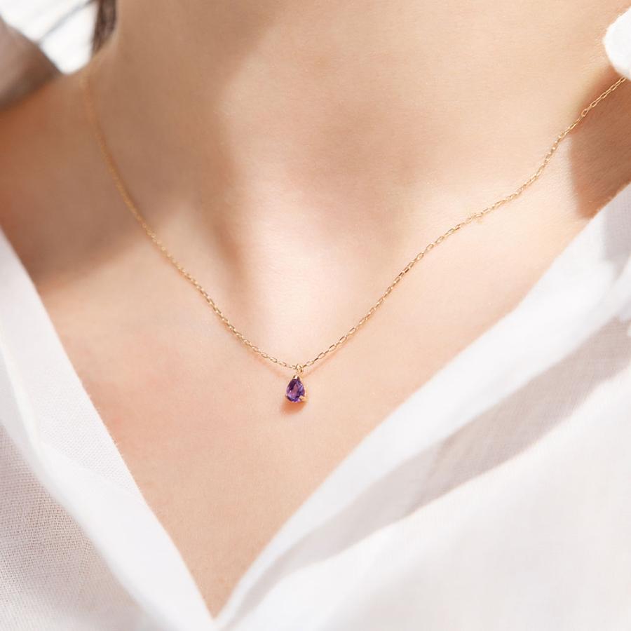 Jewel closet by L&Co. 誕生石 ネックレス 2月 アメジスト 10金 K10