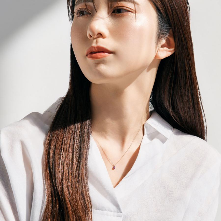 Jewel closet by L&Co. 誕生石 ネックレス 2月 アメジスト 10金 K10