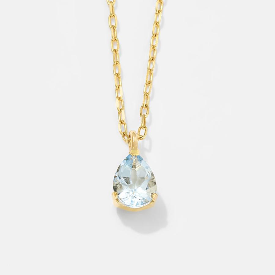 Jewel closet by L&Co. 誕生石 ネックレス 3月 アクアマリン 10金 K10 