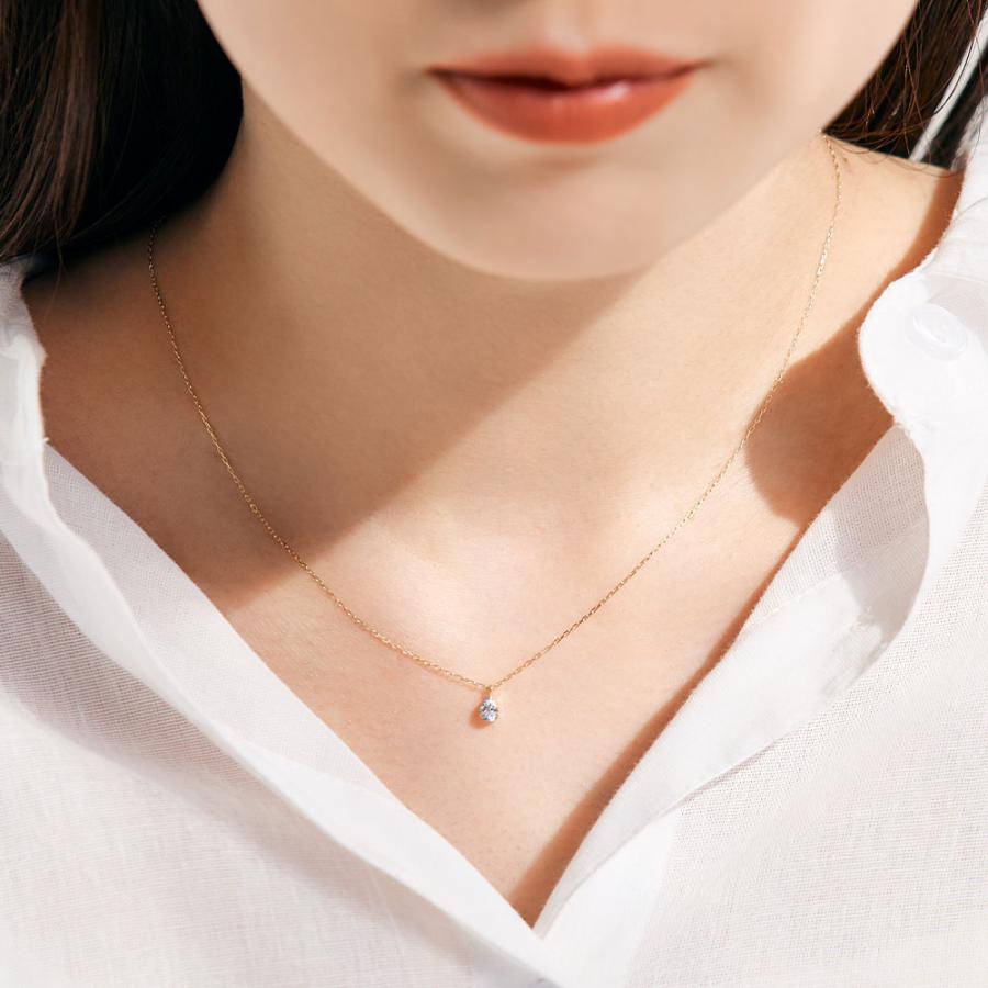 Jewel closet by L&Co. 誕生石 ネックレス 3月 アクアマリン 10金 K10 